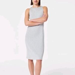 Spanx Midi Tank Gray Sleeveless Dress